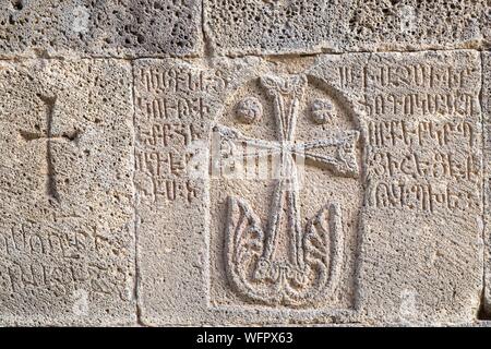 L'Arménie, région de Syunik, 9e siècle Monastère de Tatev Banque D'Images
