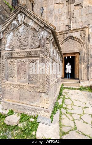 L'Arménie, région de Syunik, 9e siècle Monastère de Tatev Banque D'Images