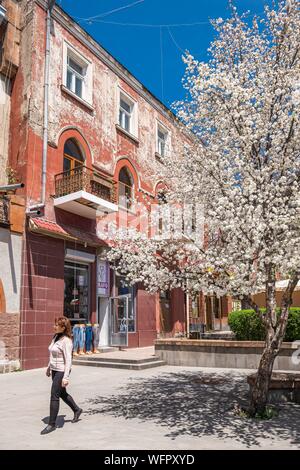 L'Arménie, de la Région de Chirak, Gyumri, arrondissement historique ou Kumayri, Ryjkov street Banque D'Images