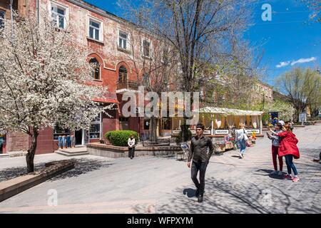 L'Arménie, de la Région de Chirak, Gyumri, arrondissement historique ou Kumayri, Ryjkov street Banque D'Images