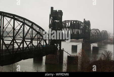 Pont ferroviaire, Little Rock, Arkansas Banque D'Images