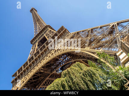 Résumé des vues sur la Tour Eiffel à Paris, France. Banque D'Images