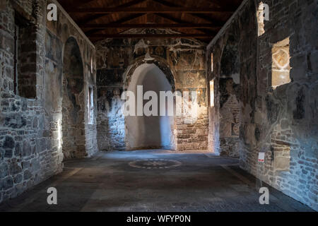 Fier, de l'Albanie - Mars 2019 : Vue de l'ancien monastère de Saint Mary, Apollonia. Banque D'Images