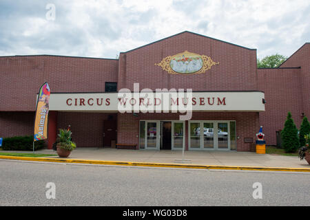 Baraboo, WI - 25 août 2019 - Circus world museum situé à Baraboo Wisconsin spectacles pendant l'été et plein d'histoire Banque D'Images