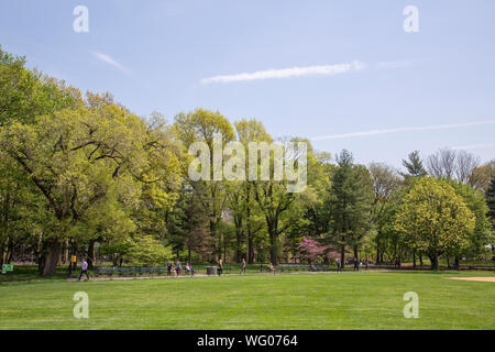 Le printemps à Central Park. Banque D'Images