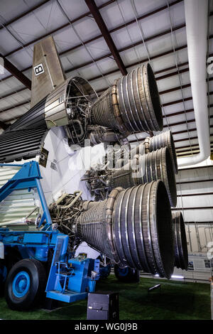 Fusée Saturn V à la NASA Johnson Space Center, Houston, Texas Banque D'Images