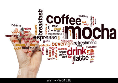 Mot moka concept cloud Banque D'Images