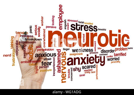 Mot névrotique concept cloud Banque D'Images