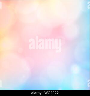 Résumé fond couleur brouillée avec feux de flou artistique. Colorful bokeh fond clair. Vector illustration Illustration de Vecteur