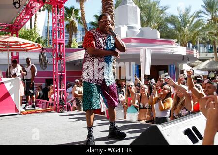 Las Vegas, NV, USA. Août 31, 2019. En présence de mase Ma$e procède à GO extérieure Dayclub, Flamingo Las Vegas, Las Vegas, NV le 31 août 2019. Credit : JA/Everett Collection/Alamy Live News