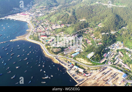 Dalian. Août 31, 2019. Photo aérienne prise le 31 août 2019 présente une vue de l'île dans le comté de Haiyang Changhai de Dalian, Liaoning Province du nord-est de la Chine. Credit : Long Lei/Xinhua/Alamy Live News Banque D'Images