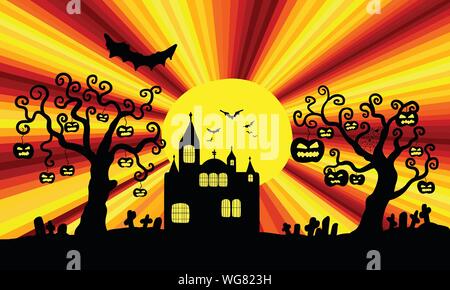 Vector background Halloween Illustration de Vecteur