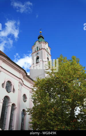 Ehemaliges Kloster Franziskanerinnen à Günzburg est une ville de Bavière, en Allemagne, avec de nombreuses attractions historiques Banque D'Images