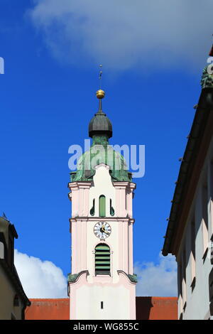 Ehemaliges Kloster Franziskanerinnen à Günzburg est une ville de Bavière, en Allemagne, avec de nombreuses attractions historiques Banque D'Images