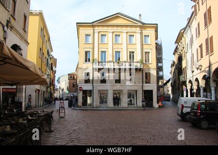 Mantoue, Italie : Piazza Marco. Bâtiments historiques dans la vieille ville de Mantoue. L'Italie du nord, sud de l'Europe. Banque D'Images