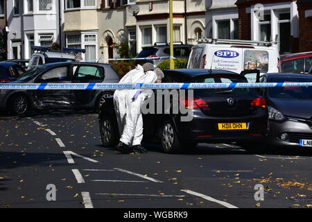 Lutte mort accident de voiture Watford Banque D'Images