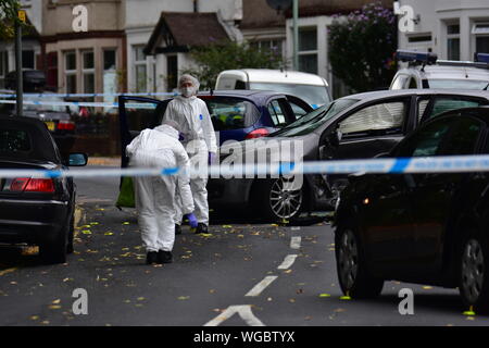 Lutte mort accident de voiture Watford Banque D'Images