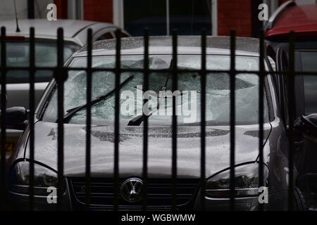 Lutte mort accident de voiture Watford Banque D'Images