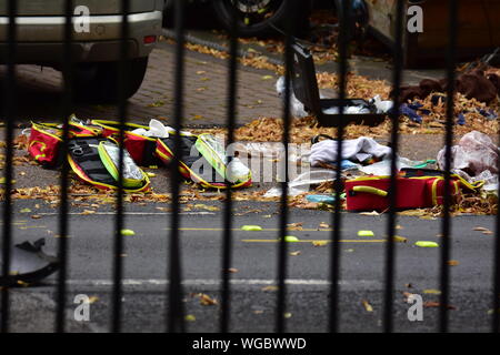 Lutte mort accident de voiture Watford Banque D'Images