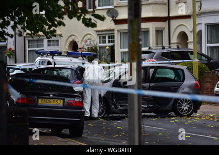 Lutte mort accident de voiture Watford Banque D'Images