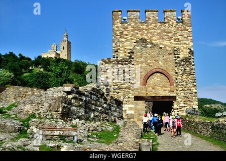 Tour de vigilance - Tsarevets Fotress à Veliko Tarnovo - mountais des Balkans - Bulgarie Banque D'Images