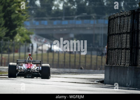 Portland, Oregon, USA. Août 31, 2019. MATHEUS LEIST (4) de Novo Hamburgo, pratiques au Brésil pour le Grand Prix de Portland à Portland International Raceway à Portland, Oregon. (Crédit Image : © Walter G Arce Sr meule Medi/ASP) Banque D'Images