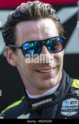 Portland, Oregon, USA. Août 31, 2019. SIMON PAGENAUD (22) de Montmorillon, la France se prépare à se qualifier pour le Grand Prix de Portland à Portland International Raceway à Portland, Oregon. (Crédit Image : © Walter G Arce Sr meule Medi/ASP) Banque D'Images