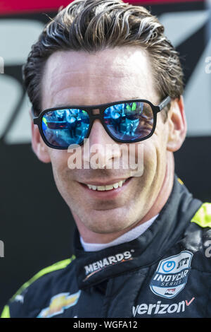 Portland, Oregon, USA. Août 31, 2019. SIMON PAGENAUD (22) de Montmorillon, la France se prépare à se qualifier pour le Grand Prix de Portland à Portland International Raceway à Portland, Oregon. (Crédit Image : © Walter G Arce Sr meule Medi/ASP) Banque D'Images