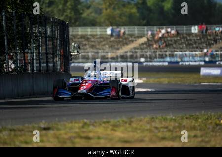 Portland, Oregon, USA. Août 31, 2019. TONY KANAAN (14) de Salvador, Brésil pratiques pour le Grand Prix de Portland à Portland International Raceway à Portland, Oregon. (Crédit Image : © Walter G Arce Sr meule Medi/ASP) Banque D'Images