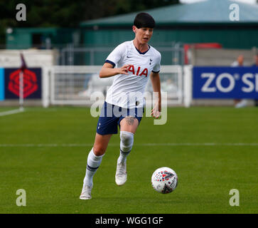 Dagenham, UK. 06Th Sep 2019. DAGENHAM, EN ANGLETERRE - 01 SEPTEMBRE : Ashleigh Neville de Tottenham Hotspur chers au cours de match amical entre West Ham United et Tottenham Hotspur Femmes vert jonc au stade le 01 septembre 2019 à Dagenham, en Angleterre : Crédit photo Action Sport/Alamy Live News Banque D'Images