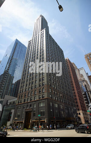 Le bâtiment anciennement carbone carbure et de l'hôtel Hard Rock Hotel Chicago jane st maintenant Chicago Illinois Etats-Unis d'Amérique Banque D'Images