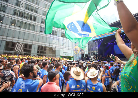 New York, États-Unis. 06Th Sep 2019. Au cours de la Sixième Avenue occupe la fonction publique Journée brésilienne New York 2019 à New York, aux États-Unis, ce dimanche 01. Brésil : Crédit Photo Presse/Alamy Live News Banque D'Images