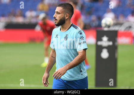 Barcelone, Espagne. 06Th Sep 2019. Barcelone, 01-09-2019. LaLiga 2019/ 2020, date 3. Espanyol-Granada. Matias Vargas de Espanyol : Crédit Photos Pro/Alamy Live News Banque D'Images