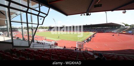 Kassel, Allemagne. Août 31, 2019. firo : 31.08.2019 Football, 2019/2020 Les femmes, mesdames. Em - qualification de l'équipe nationale, l'Allemagne - Monténégro : 10 0 sommaire, stade, KSV Hessen Kassel KAssel, stade | Conditions de crédit dans le monde entier : dpa/Alamy Live News Banque D'Images