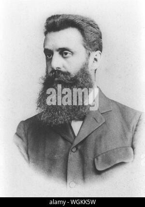 Theodor Herzl, Theodor Herzl (1860 - 1904) journaliste austro-hongrois juif, dramaturge, écrivain et activiste politique, qui était le père de le Sionisme politique moderne. Banque D'Images