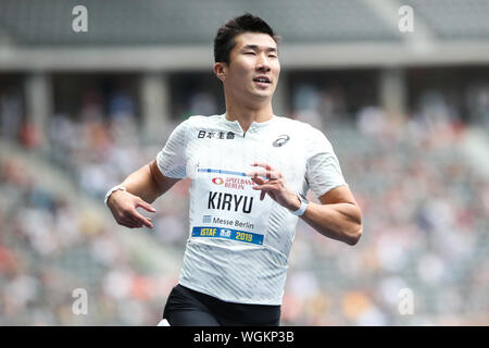 Berlin, Allemagne 01. Septembre 2019 : ISTAF - Athlétisme - 2019 Yoshihide Kiryu (JPN) | conditions dans le monde entier Banque D'Images