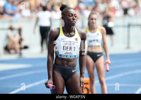 Berlin, Allemagne 01. Septembre 2019 : ISTAF - Athlétisme - 2019 Kwayie Neukoellner Lisa Marie (SF) | conditions dans le monde entier Banque D'Images