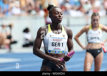 Berlin, Allemagne 01. Septembre 2019 : ISTAF - Athlétisme - 2019 Kwayie Neukoellner Lisa Marie (SF) | conditions dans le monde entier Banque D'Images