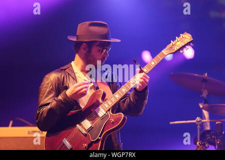 Knebworth, Herfordshire, UK. 1er septembre 2019. Le Corail en live à la deuxième Cool Britannia Festival dans le parc de Knebworth House. Banque D'Images