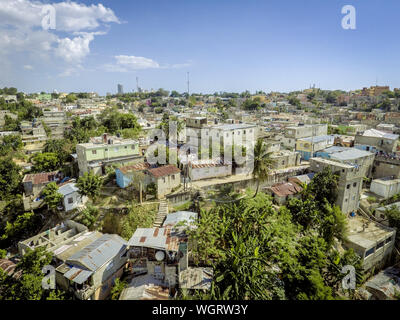 Vue panoramique de la ville de Santo Domingo, République Dominicaine Banque D'Images