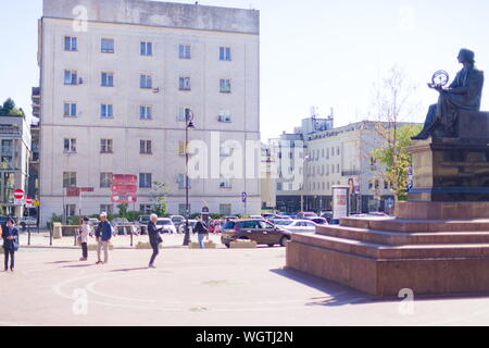 Monument Nicolaus Copernicus à Varsovie, Pologne Banque D'Images