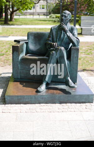 Monument Jan Karski à Varsovie, Pologne Banque D'Images