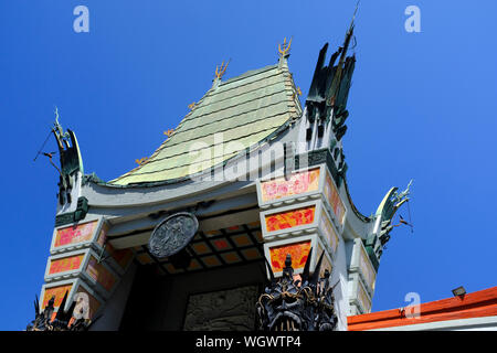 Haut de TCL le Grauman's Chinese Theatre à Hollywood, Californie Banque D'Images