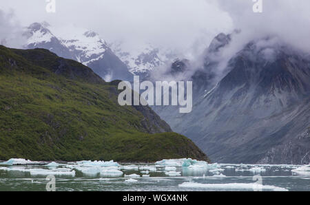 Mc Bride Glacier, Glacier Bay National Park, Alaska. Banque D'Images