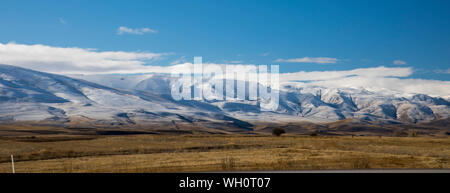 Vue d'en haut magnifique paysage de montagnes, panorama Banque D'Images