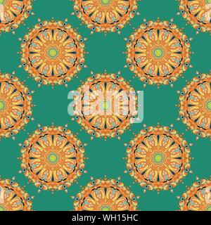 Mandalas. Modèle sans couture. Éléments de décoration vintage. Vector illustration Illustration de Vecteur