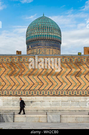 Mosquée Bibi-Khanym, Samarkand, Ouzbékistan Banque D'Images