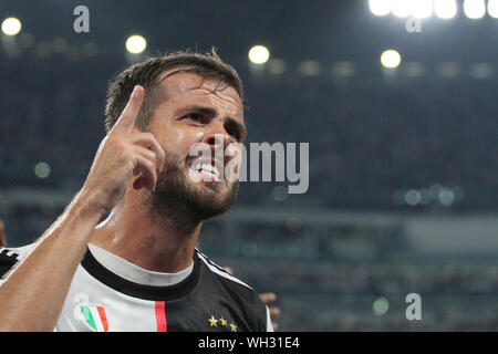 Code PJANIC ESULTANZA durant la Juventus vs Napoli, Turin, Italie, 31 août 2019, le football italien Serie A Football Championnat Hommes Banque D'Images