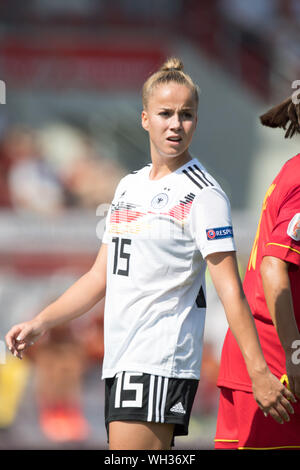Kassel, Allemagne. Août 31, 2019. Giulia GWINN (D), la moitié de la figure, la moitié de la figure, à la verticale, Soccer Laenderspiel format, les femmes, la qualification de l'euro, l'Allemagne (GER) - Monténégro (MNE) 10 : 0, le 31.08.2019 à Kassel/Allemagne. ¬ | Conditions de crédit dans le monde entier : dpa/Alamy Live News Banque D'Images