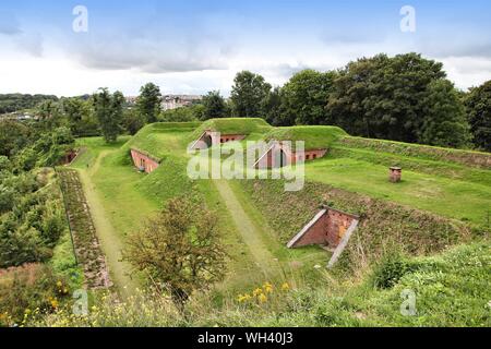 Pologne - Gdansk city (savez également Danzig nas) dans la région occidentale. Vieux fort Grodzisko. Banque D'Images